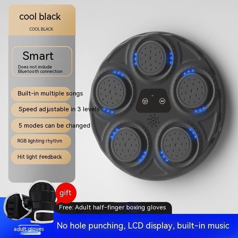 Smart Music Boxing Machine Blue Light Hitting Reaction Electronic Wall Target