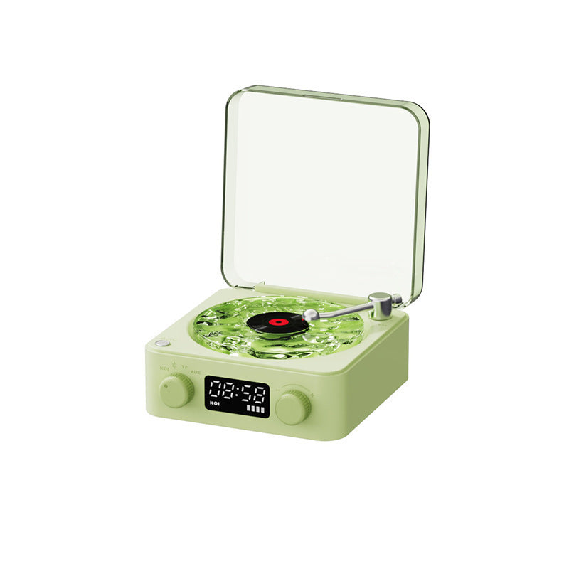 Retro Turntable Speaker Wireless Bluetooth 5.0 Vinyl Record Player