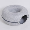 Donut Cat Bed Pet Cat Tunnel Interactive Game Toy Cat Bed Dual-use