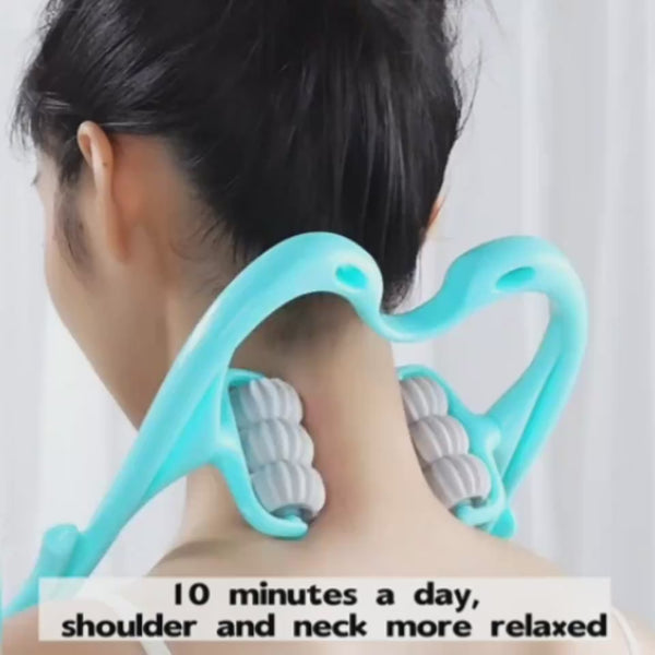 Six Wheel Cervical Clip Neck Shoulder Massage Roller