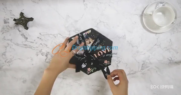 NEW Photo Album Box DIY Scrapbook Lovely Surprise Explosion Couple Box